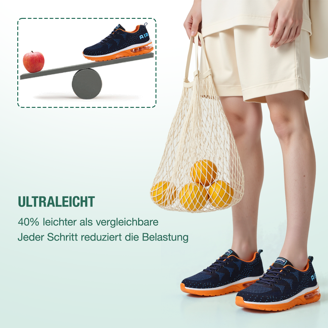 FederGang Orthopädische Schuhe - Blau Orange