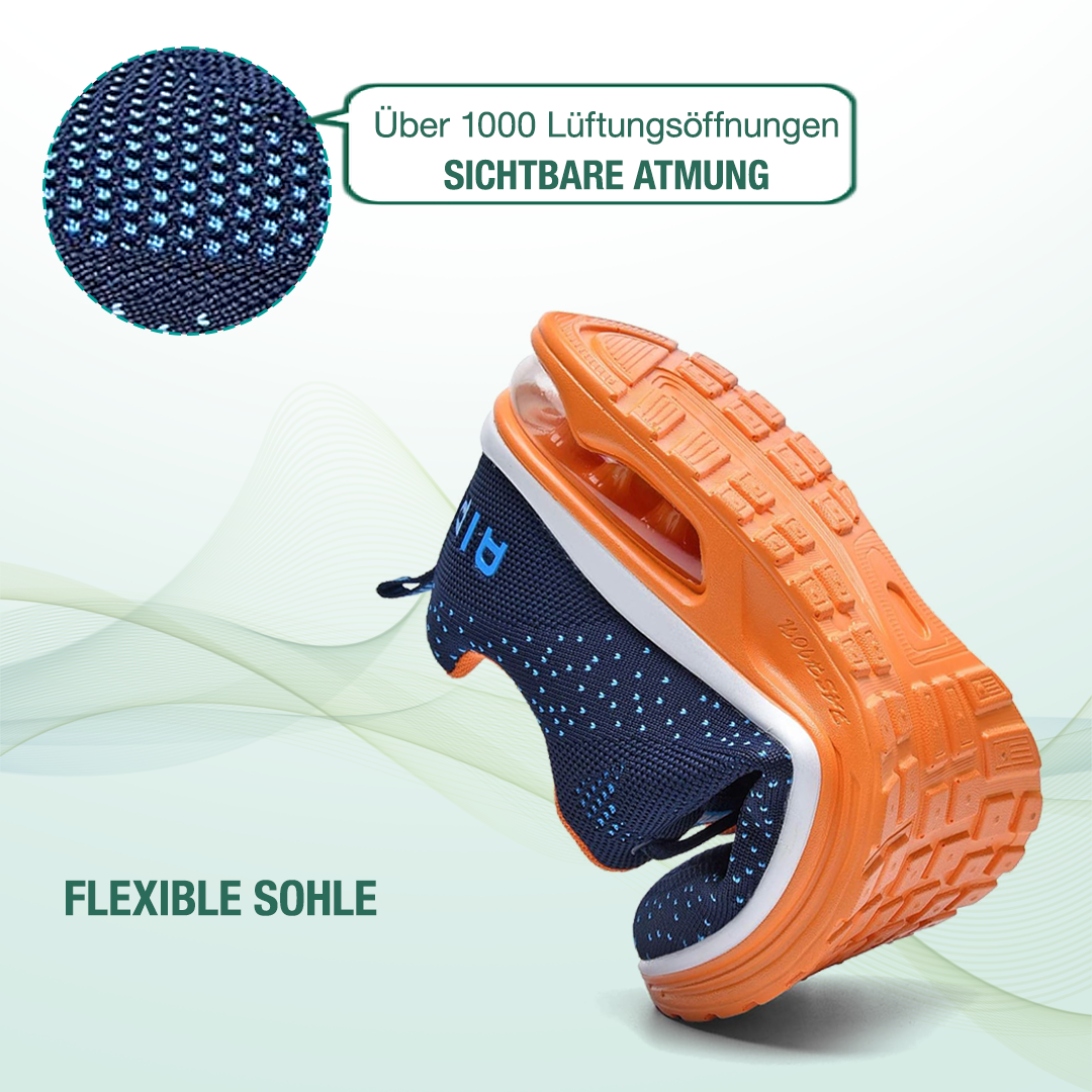 FederGang Orthopädische Schuhe - Blau Orange
