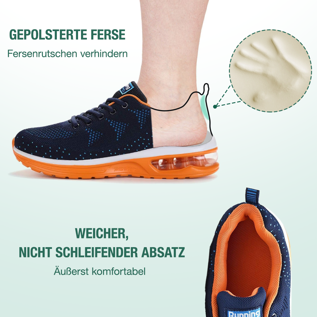 FederGang Orthopädische Schuhe - Blau Orange