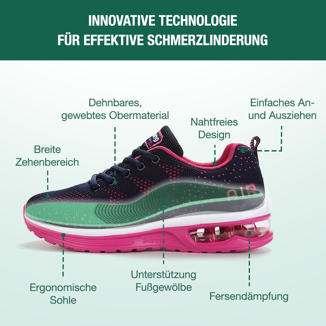 FederGang Orthopädische Schuhe - Blau Rosa