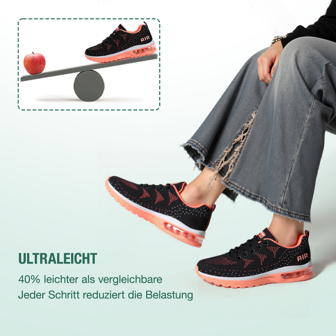 FederGang Orthopädische Schuhe - Schwarz Orange
