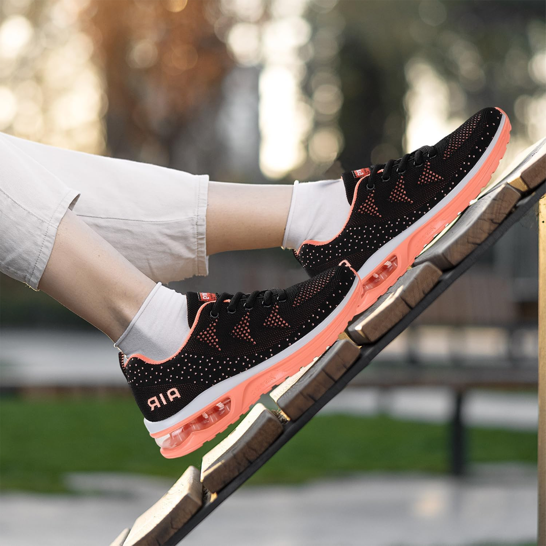 FederGang Orthopädische Schuhe - Schwarz Orange