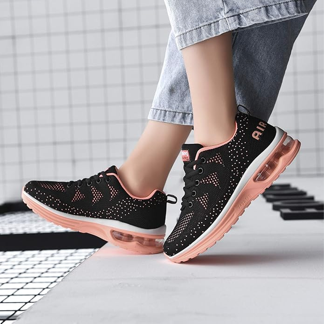 FederGang Orthopädische Schuhe - Schwarz Orange