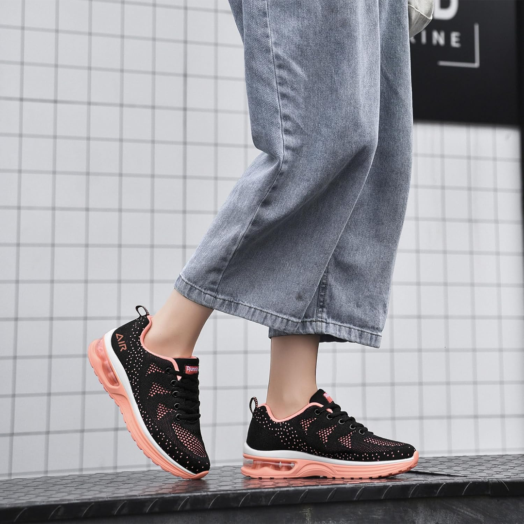 FederGang Orthopädische Schuhe - Schwarz Orange