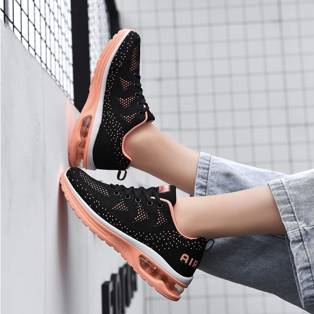 FederGang Orthopädische Schuhe - Schwarz Orange