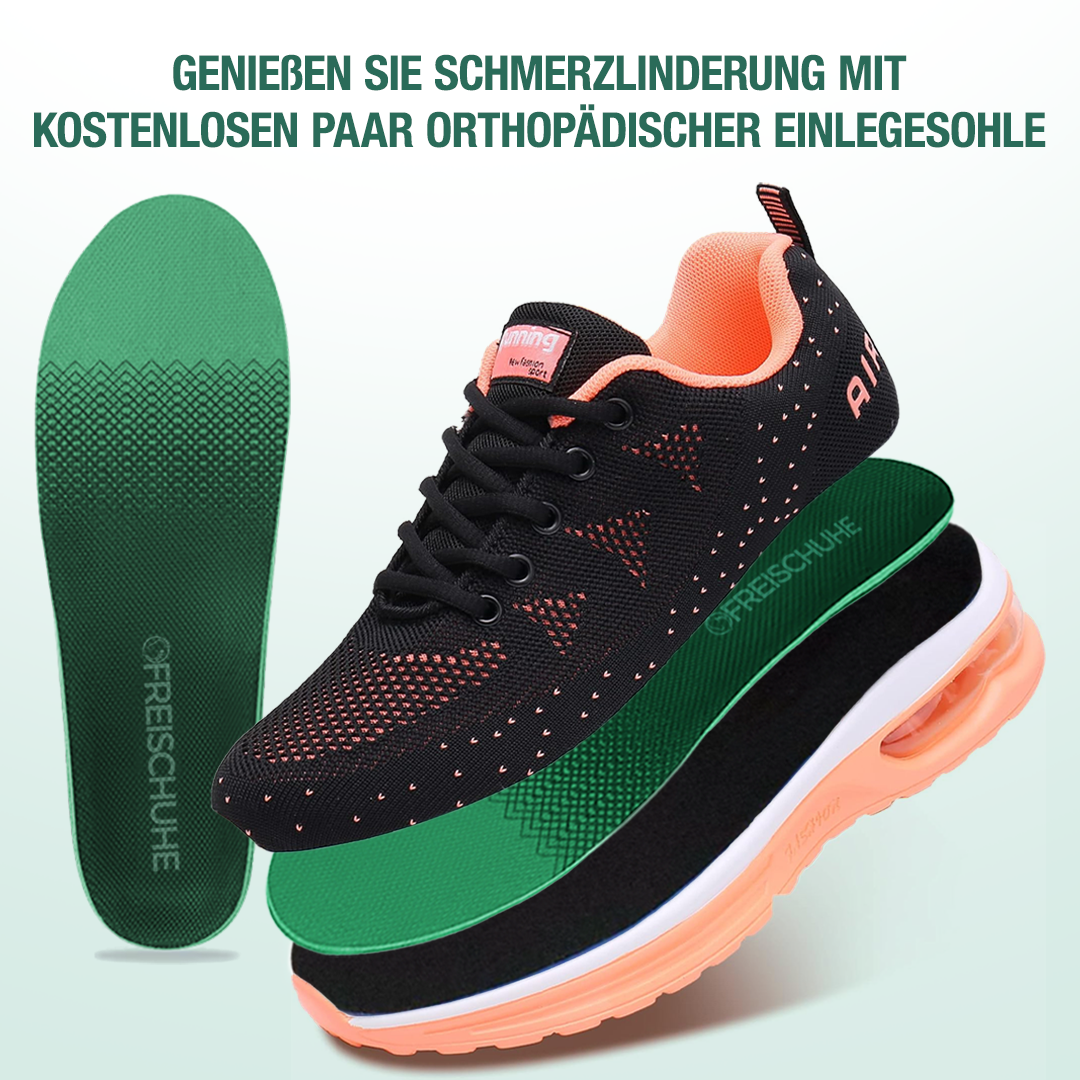 FederGang Orthopädische Schuhe - Schwarz Orange