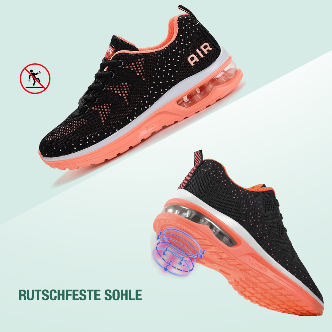 FederGang Orthopädische Schuhe - Schwarz Orange