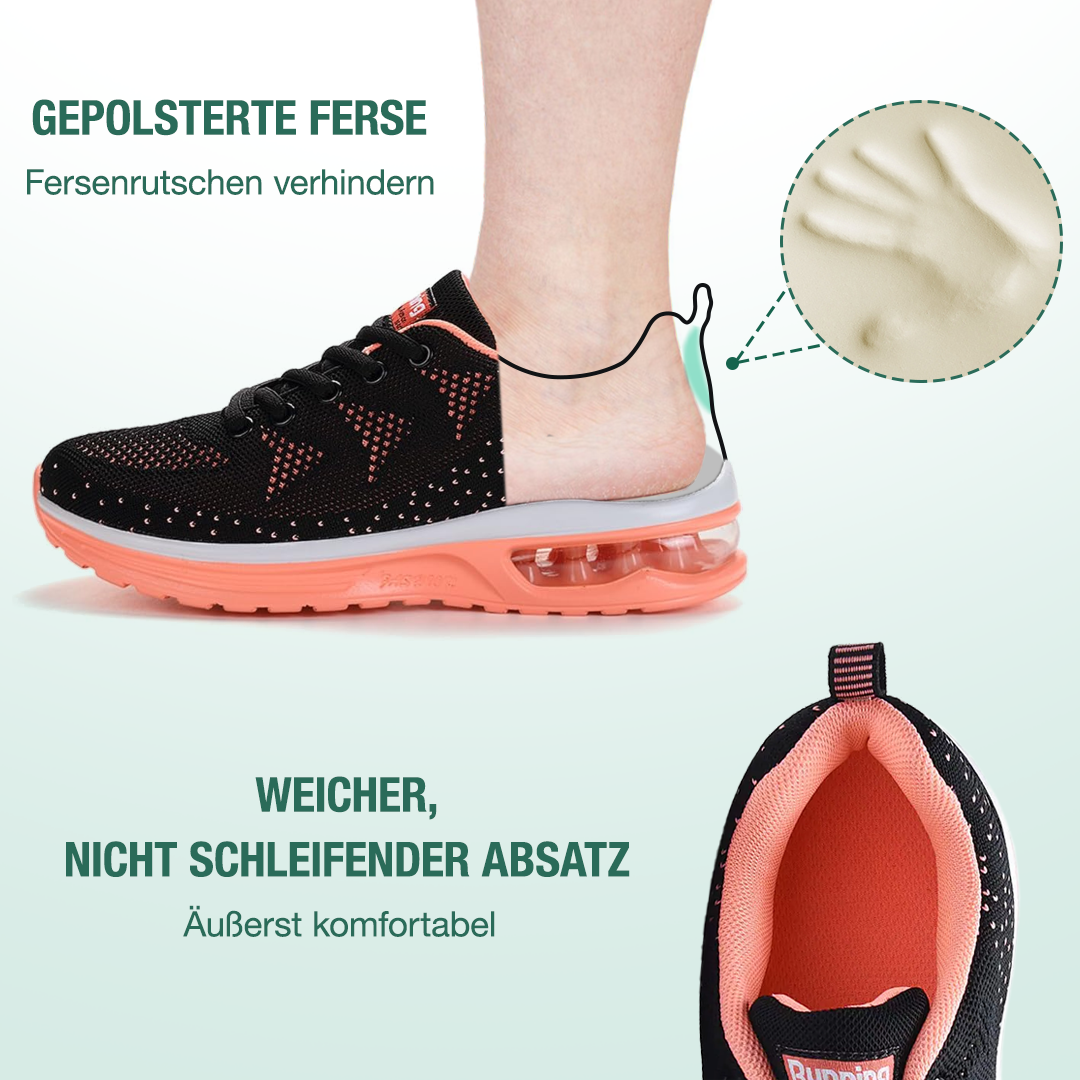 FederGang Orthopädische Schuhe - Schwarz Orange