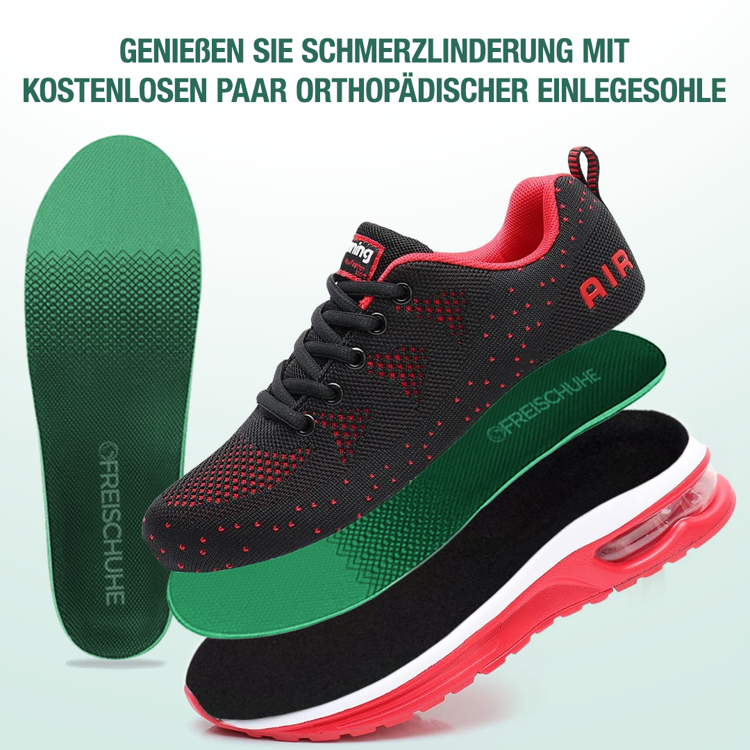 FederGang Orthopädische Schuhe - Schwarz Rot