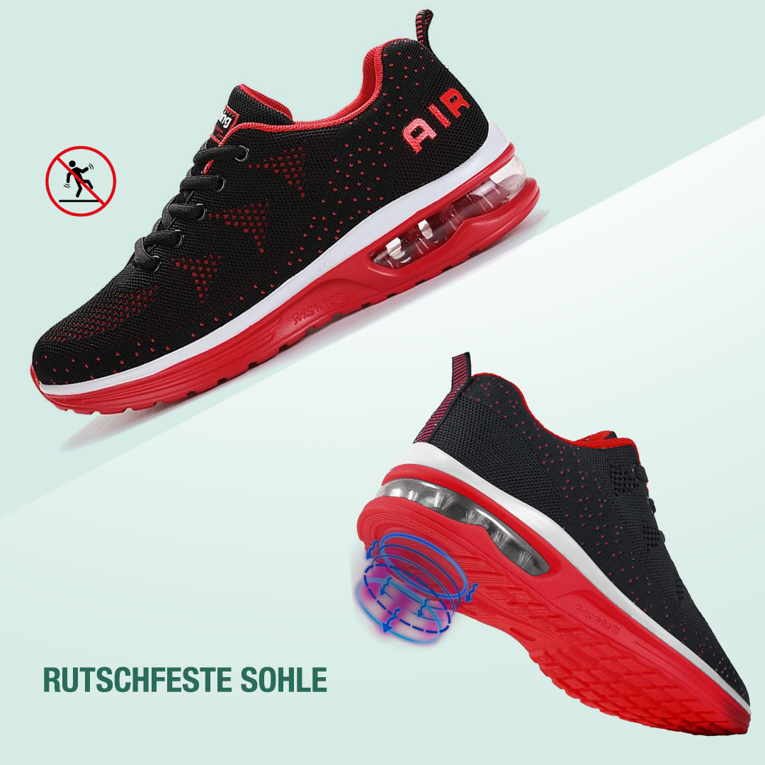 FederGang Orthopädische Schuhe - Schwarz Rot