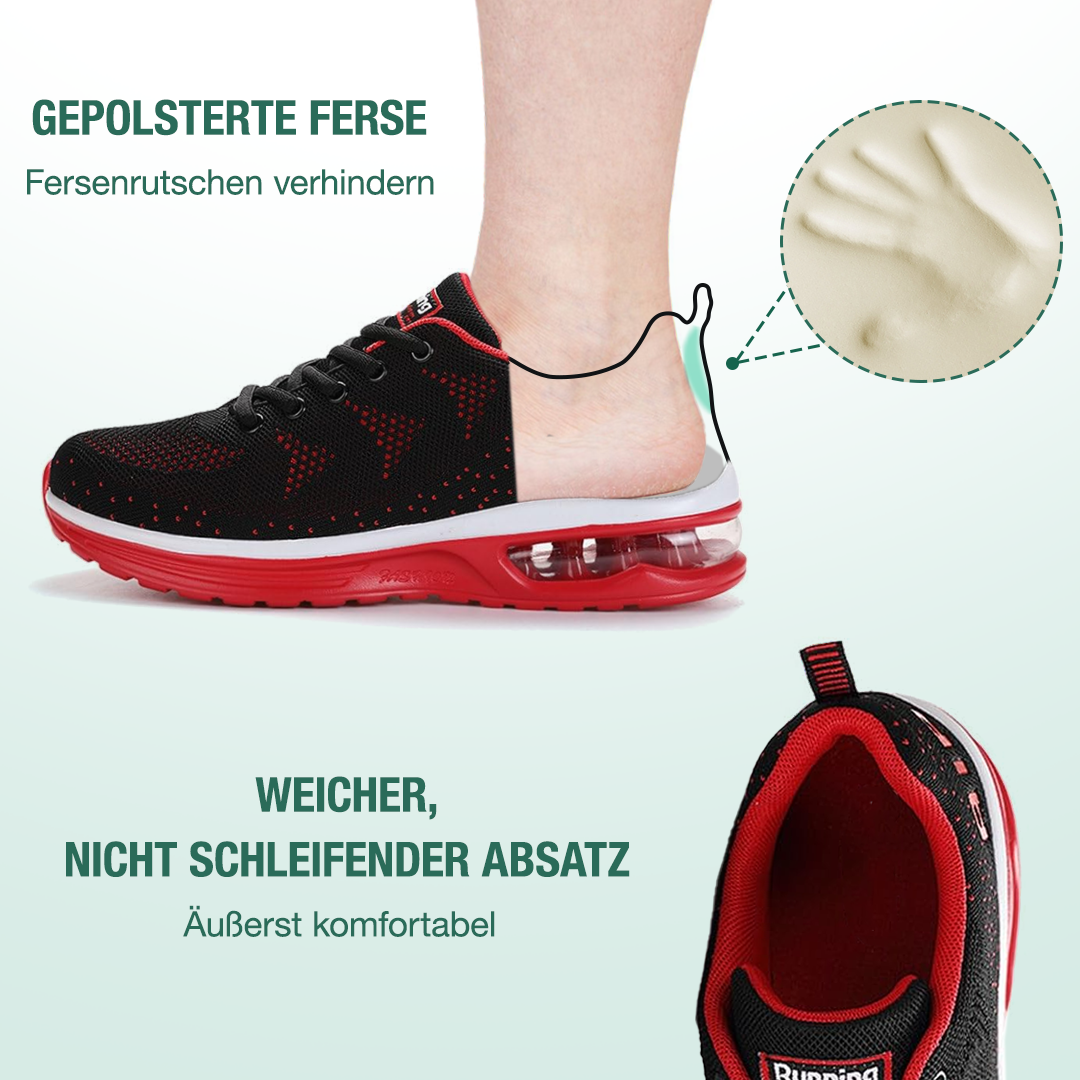 FederGang Orthopädische Schuhe - Schwarz Rot