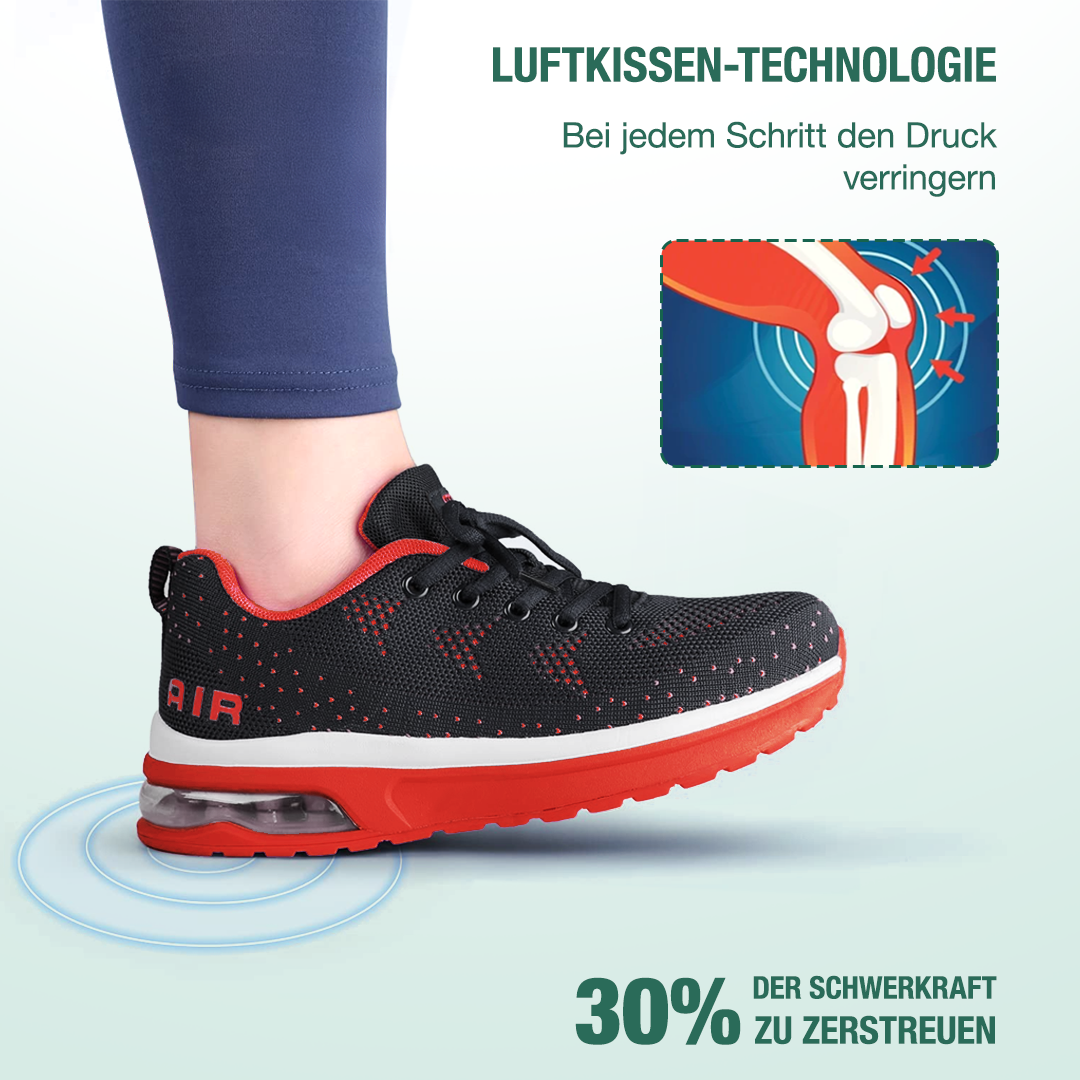 FederGang Orthopädische Schuhe - Schwarz Rot