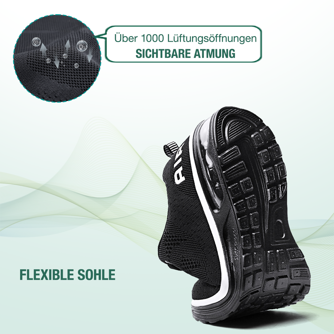 FederGang Orthopädische Schuhe - Schwarz Weiß