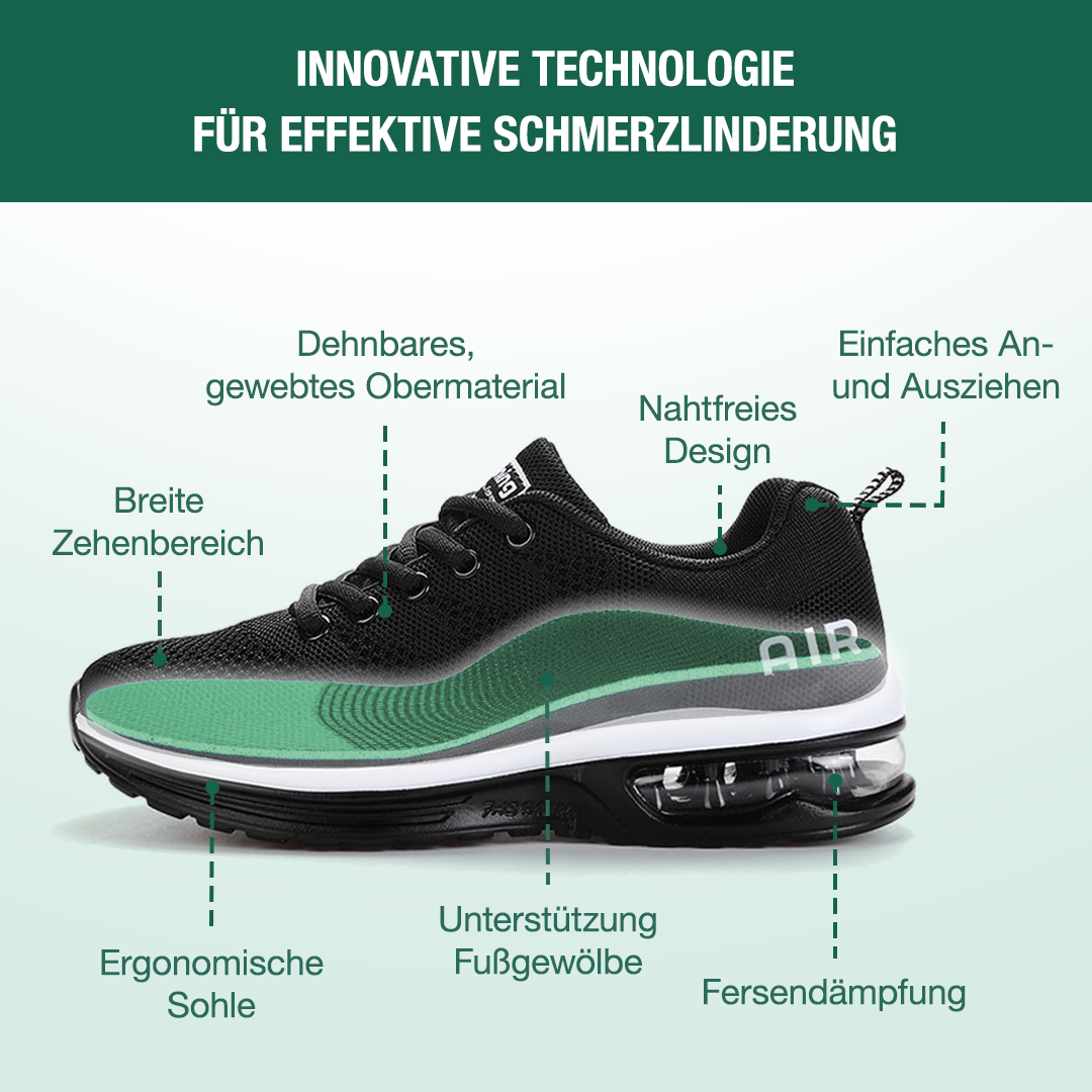 FederGang Orthopädische Schuhe - Schwarz Weiß