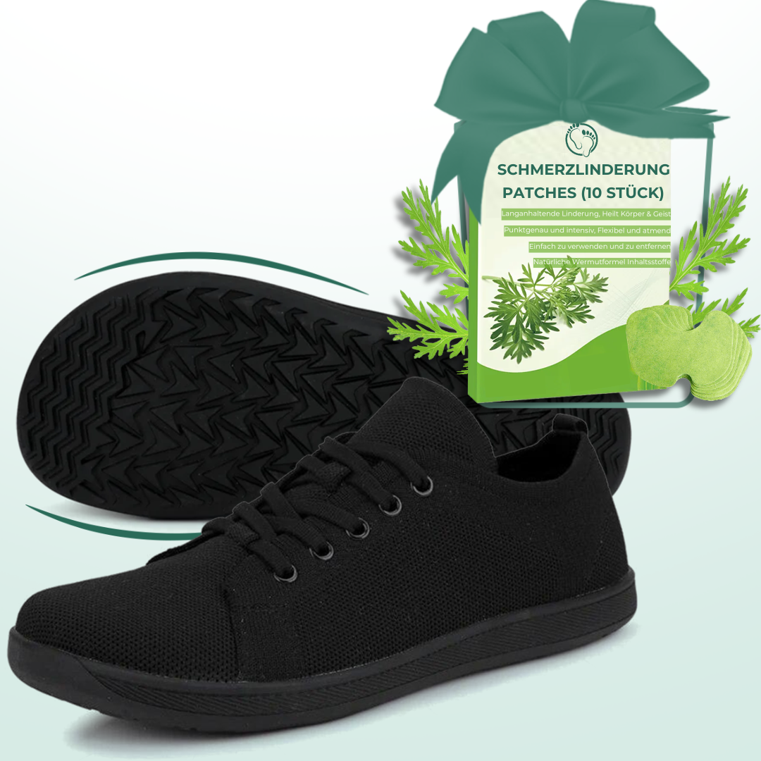 Lorry Vamp Barfußschuhe Knit Dunkle - Natürliche und Flott Unterwegs