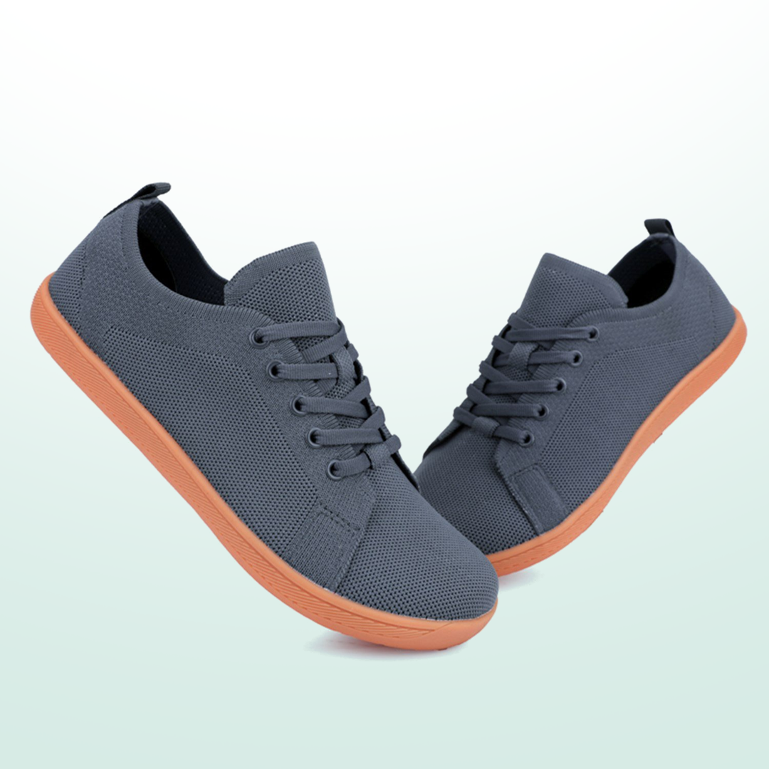 Lorry Vamp Barfußschuhe Knit Grau - Schuhfit und Nackenentspannung