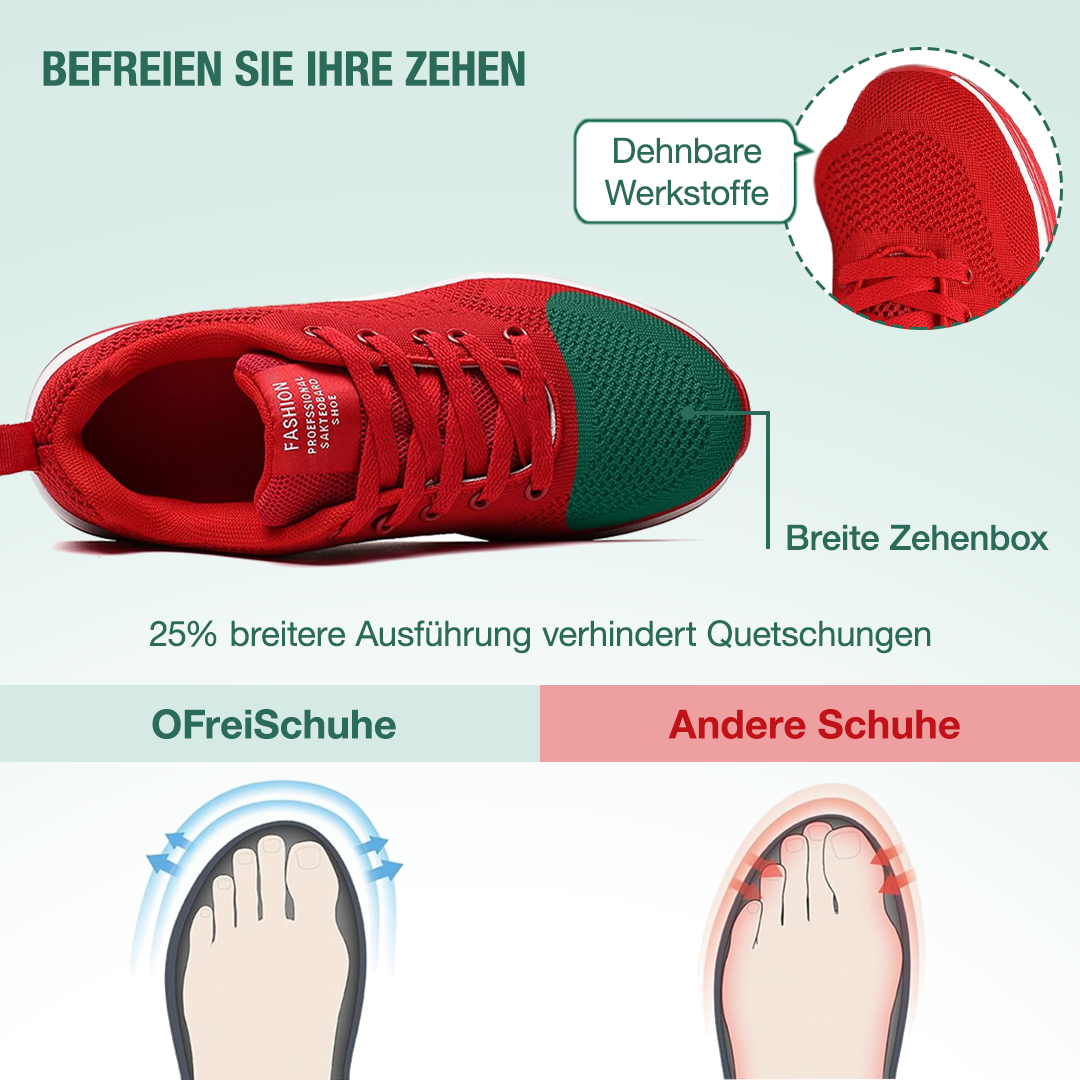 SanoWalk Orthopädische Schuhe - Rot