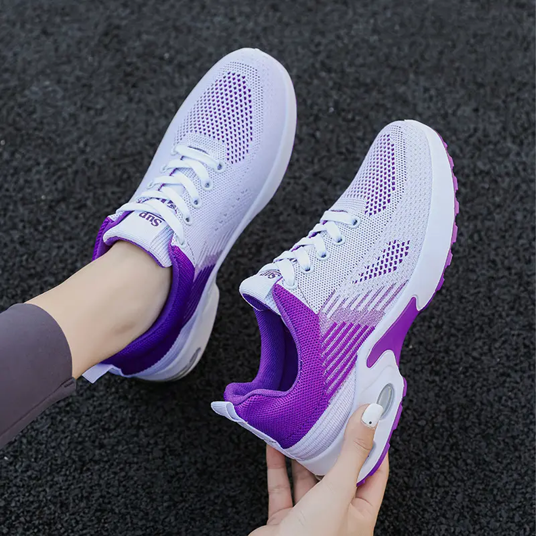 WalkMora Orthopädische Schuhe - Lila Weiß