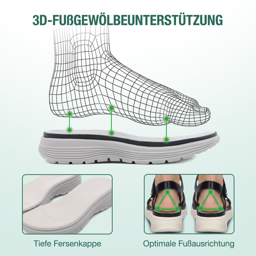 Harmona Orthopädische Sandalen - Schwarz