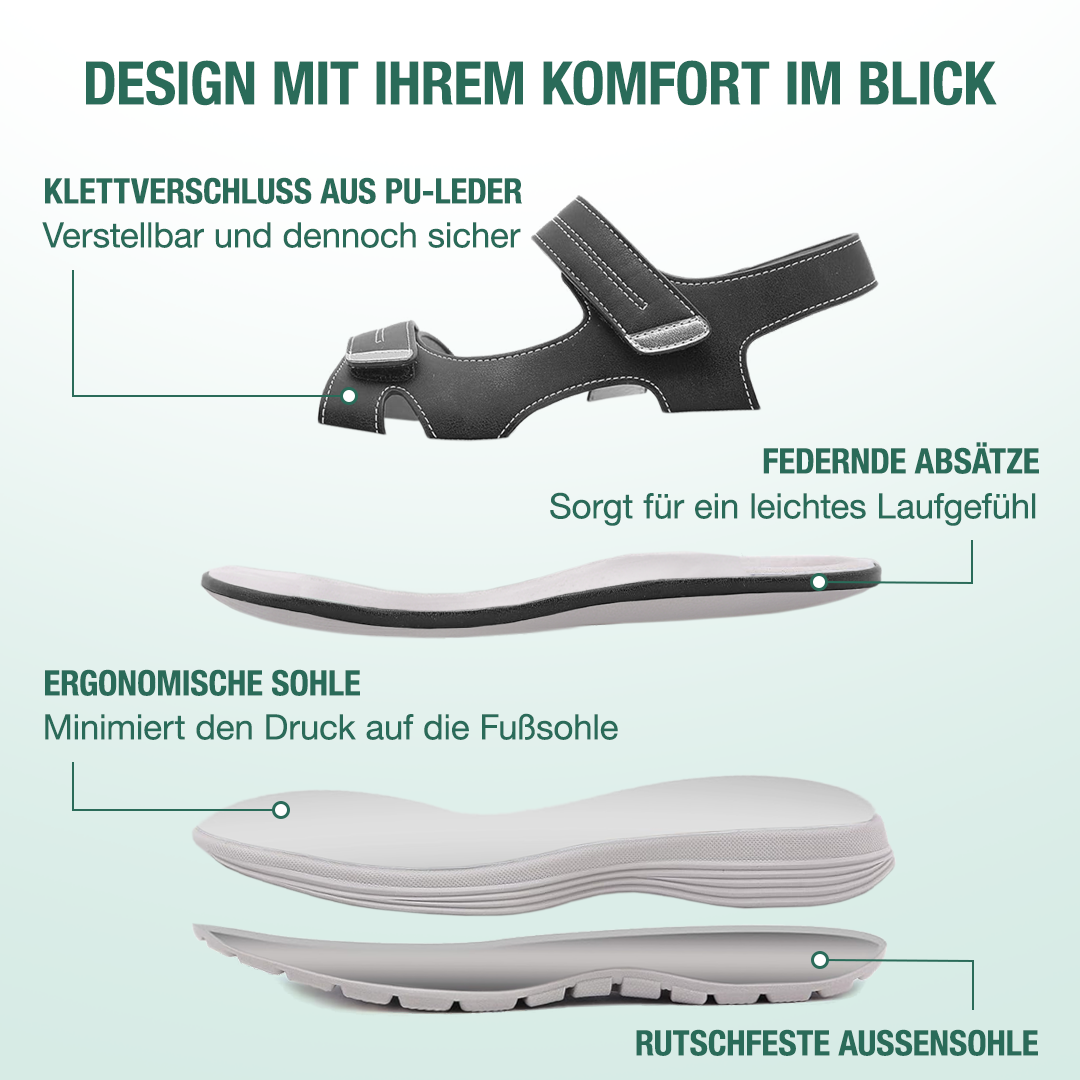 Harmona Orthopädische Sandalen - Schwarz