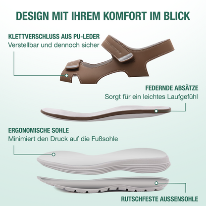 Harmona Orthopädische Sandalen - Braun