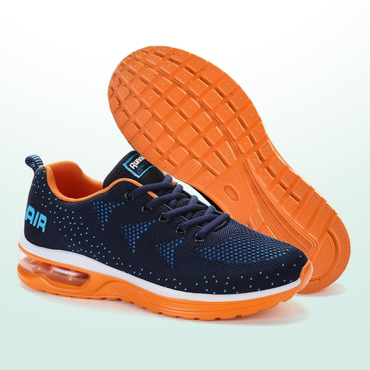 FederGang Orthopädische Schuhe - Blau Orange