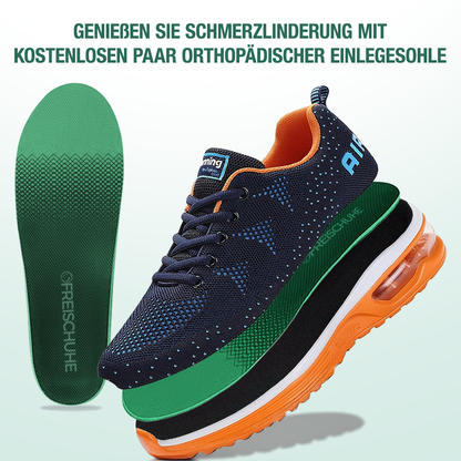 FederGang Orthopädische Schuhe - Blau Orange