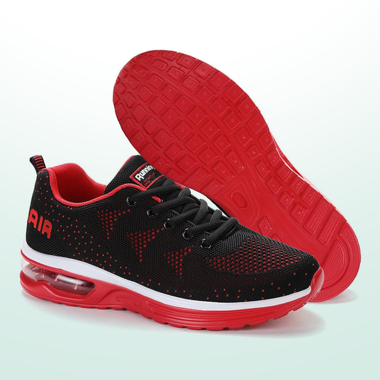 FederGang Orthopädische Schuhe - Schwarz Rot
