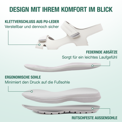 Harmona Orthopädische Sandalen - Weiß