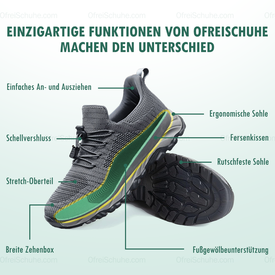 Steinmetz Hands-Free Orthopädische Schuhe Mesh