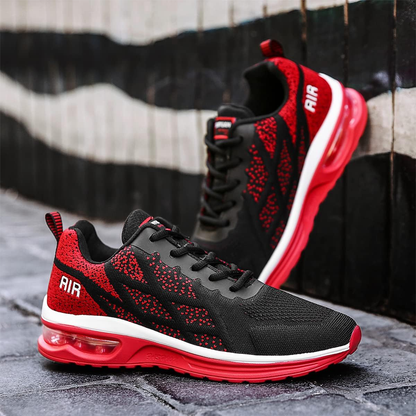 LuftFlex Orthopädische Schuhe Mesh - Rot Schwarz