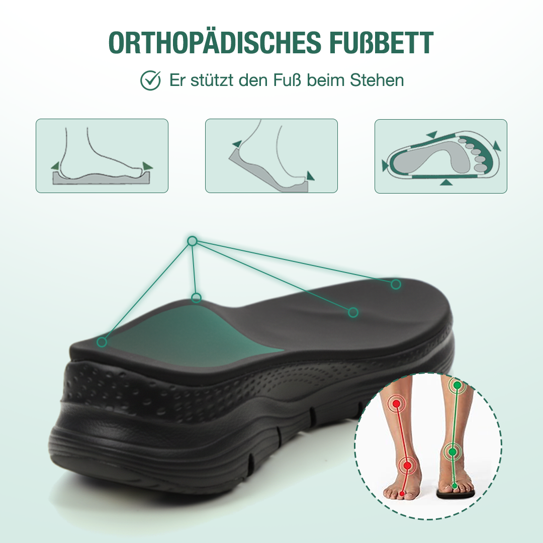Sanavita Orthopädische Sandalen - Schwarz