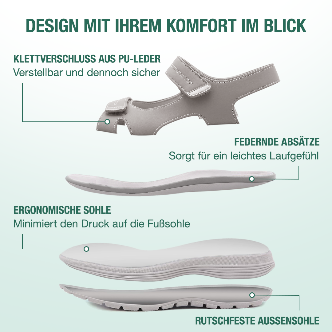 Harmona Orthopädische Sandalen - Grau