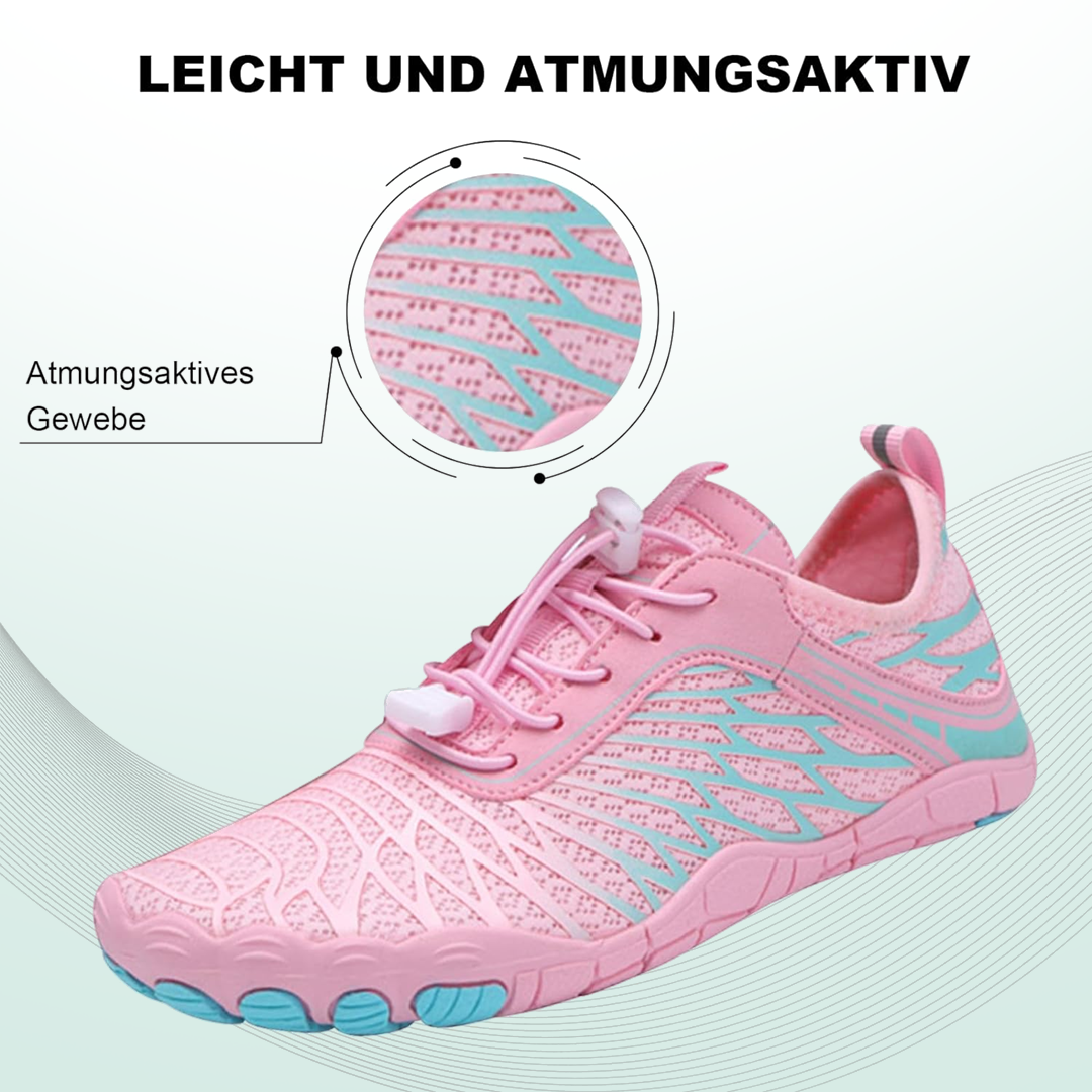 Blütenkuss Barfußschuhe Mesh - Rosa