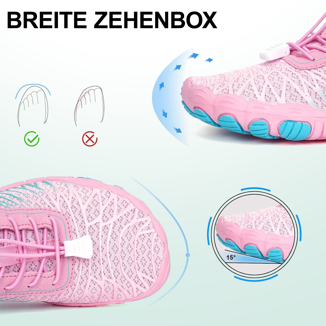 Blütenkuss Barfußschuhe Mesh - Rosa