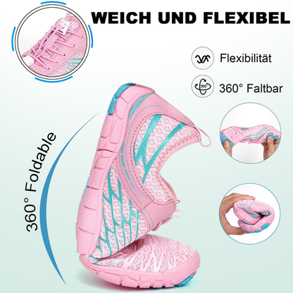 Blütenkuss Barfußschuhe Mesh - Rosa