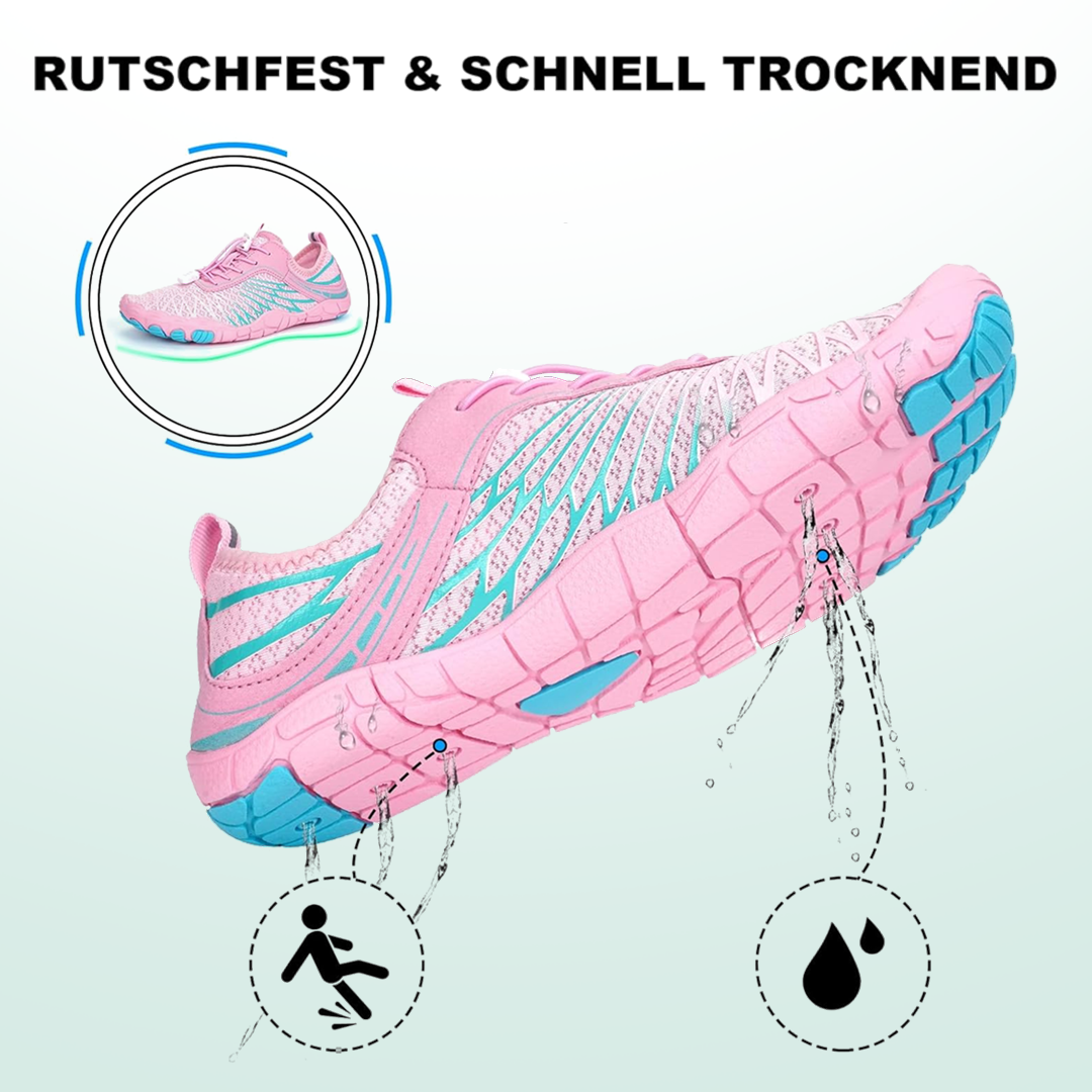 Blütenkuss Barfußschuhe Mesh - Rosa