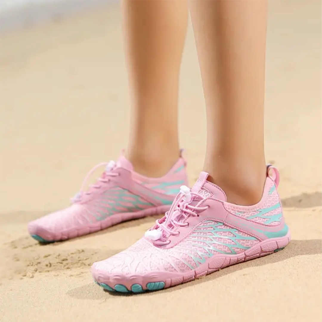 Blütenkuss Barfußschuhe Mesh - Rosa