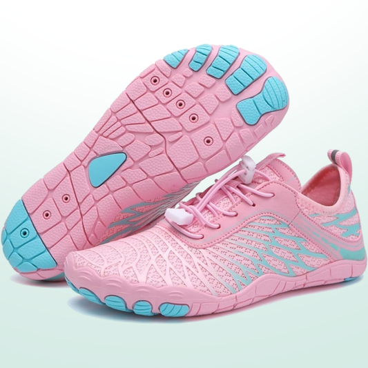 Blütenkuss Barfußschuhe Mesh - Rosa