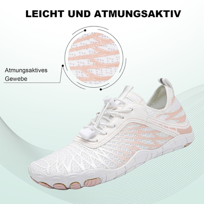 Blütenkuss Barfußschuhe Mesh - Weiß