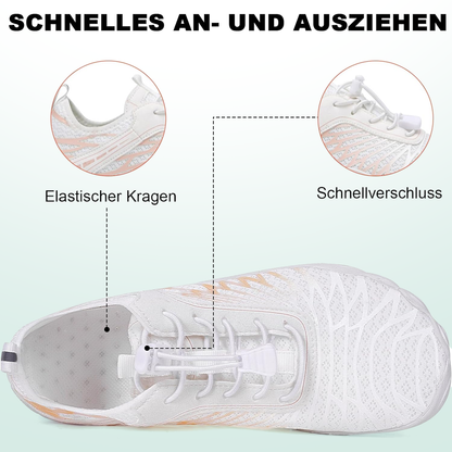 Blütenkuss Barfußschuhe Mesh - Weiß