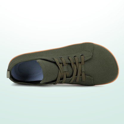 OrthoFree Lorry Vamp Barfußschuhe Canvas In Dunkelgrün