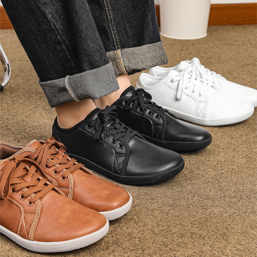 OrthoFree Lorry Vamp Barfußschuhe Leder In Schwarz