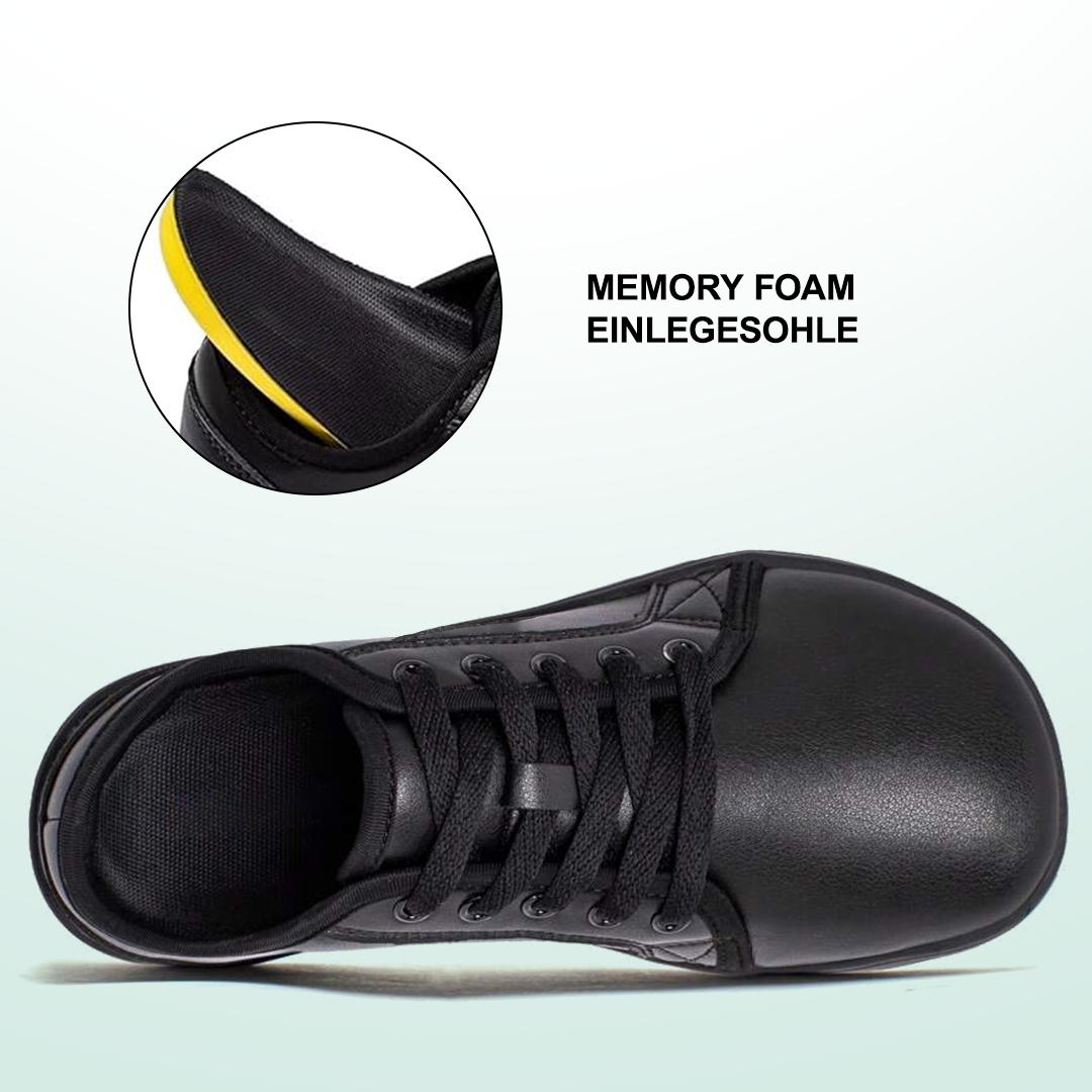 OrthoFree Lorry Vamp Barfußschuhe Leder In Schwarz