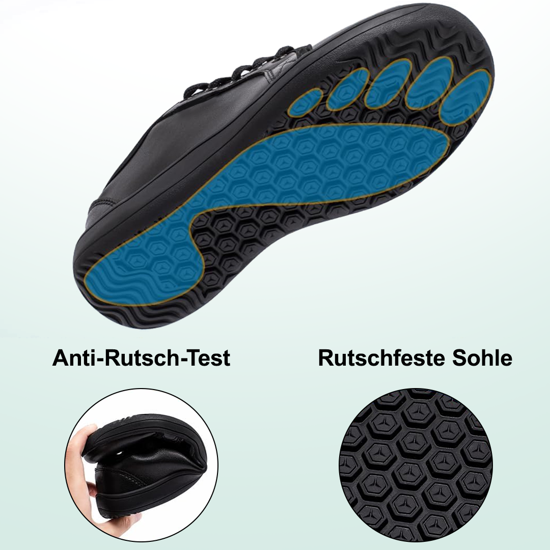 OrthoFree Lorry Vamp Barfußschuhe Leder In Schwarz