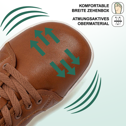Lorry Vamp Barfußschuhe Leder In Braun