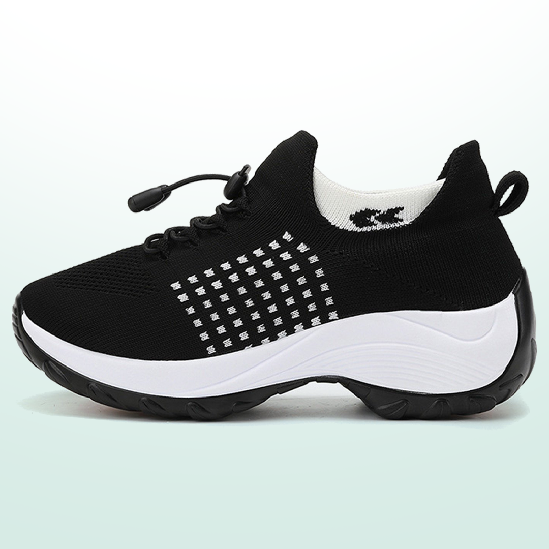 Ambulo Ergonomische Schuhe mit Dämpfung - Schwarz Weiß