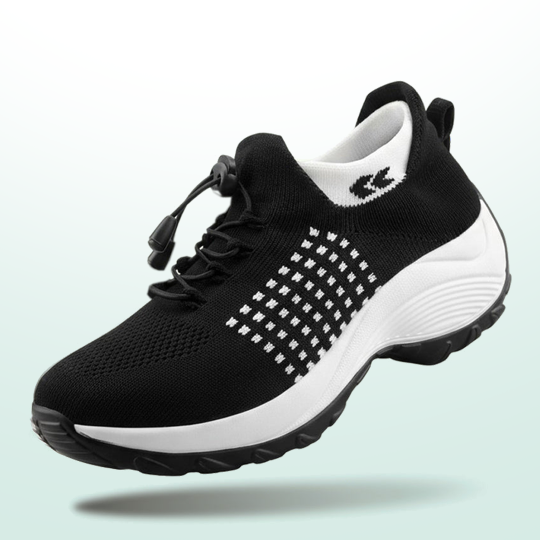 Ambulo Ergonomische Schuhe mit Dämpfung - Schwarz Weiß