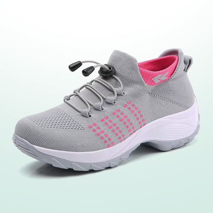 Ambulo Ergonomische Schuhe mit Dämpfung - Grau Rosa