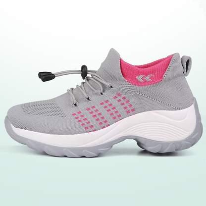 Ambulo Ergonomische Schuhe mit Dämpfung - Grau Rosa